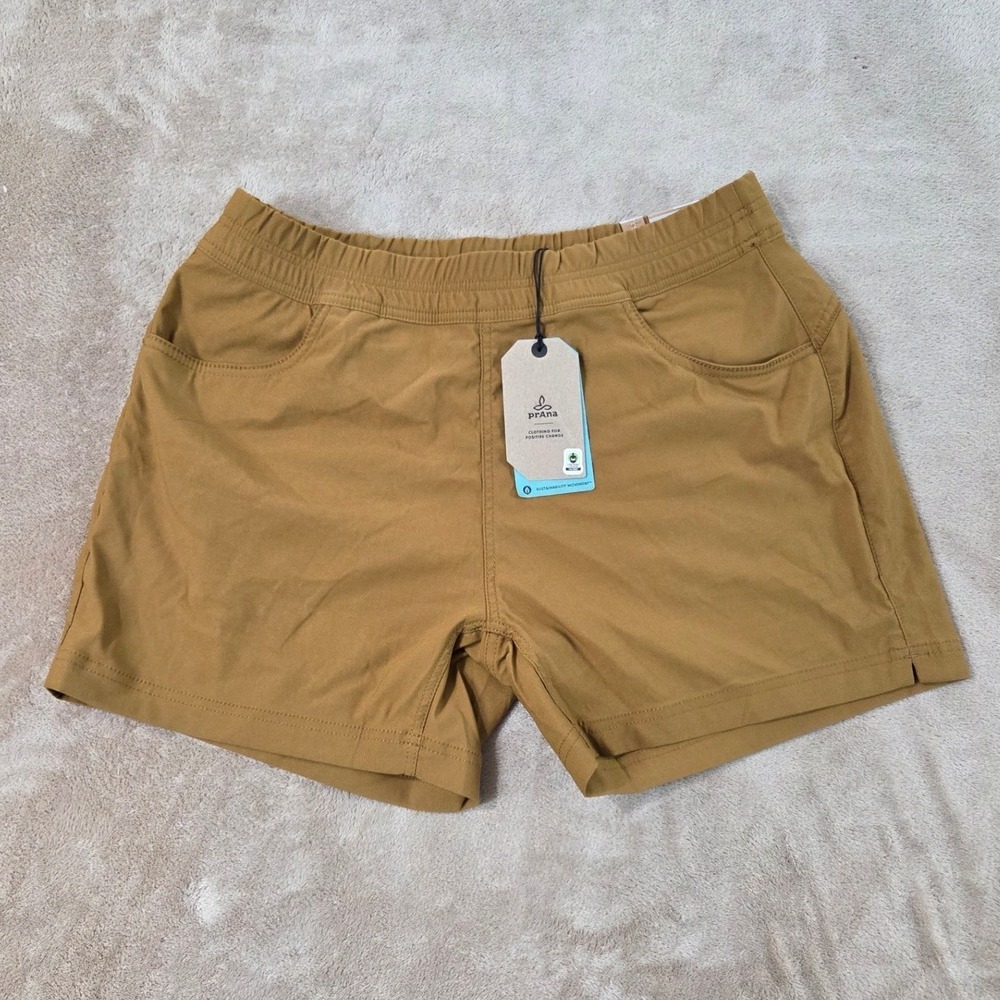 Prana Halle-EWaist ll Jogger women 14 antique bronze nylon Hicking pants New $75
